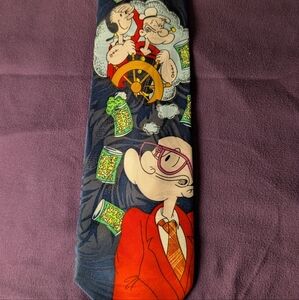 Silk Popeye Cartoon Necktie